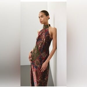 Ralph Lauren Multicolor Velvet Dress petite